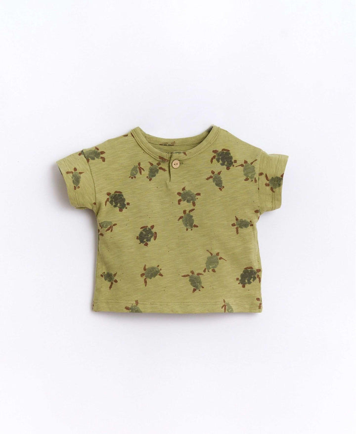 T-Shirt con stampa frutto della passione/tartarughe - Peperi Bimbi - Abbigliamento per bambini e neonati