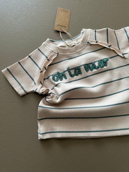 T-SHIRT A COSTINE "OH LA MER" | Guapoo | PE25