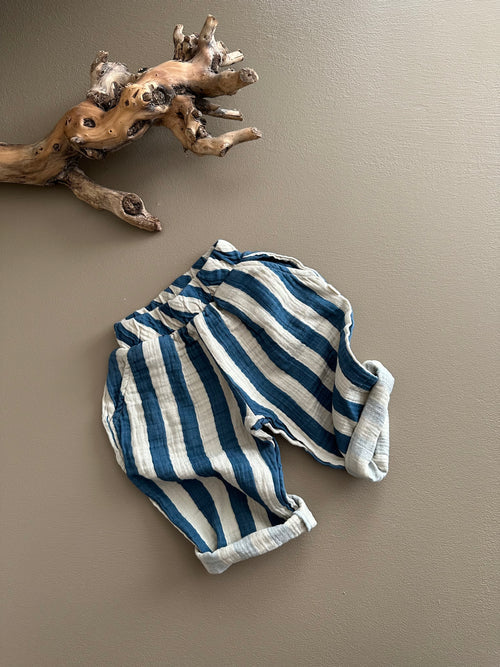 PANTALONI IN MUSSOLA A RIGHE | Guapoo | PE25