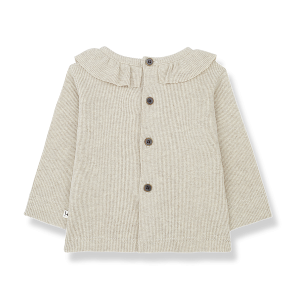 Blusa con colletto in caldo cotone riciclato | 1+ in the family | inverno 24