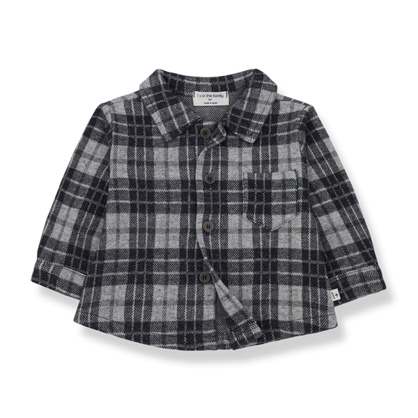 Camicia tartan in caldo cotone riciclato | 1+ in the family | inverno 24