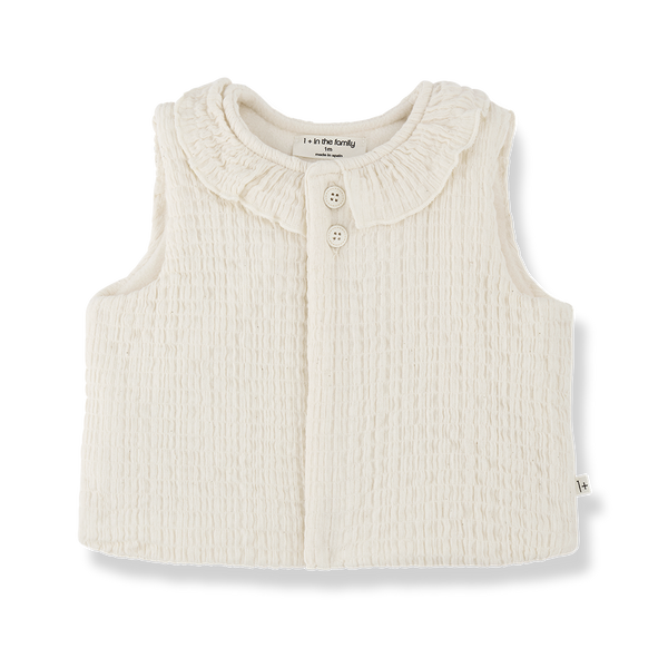 Gilet in maglia con collo volant OLIVIA | 1+ IN THE FAMILY | AW25