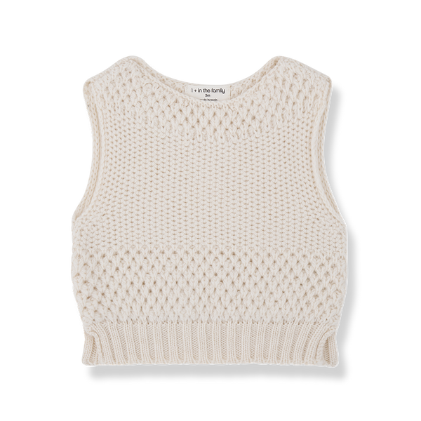Gilet nido d’ape in Lana Merino KARIN | 1+ IN THE FAMILY | AW25
