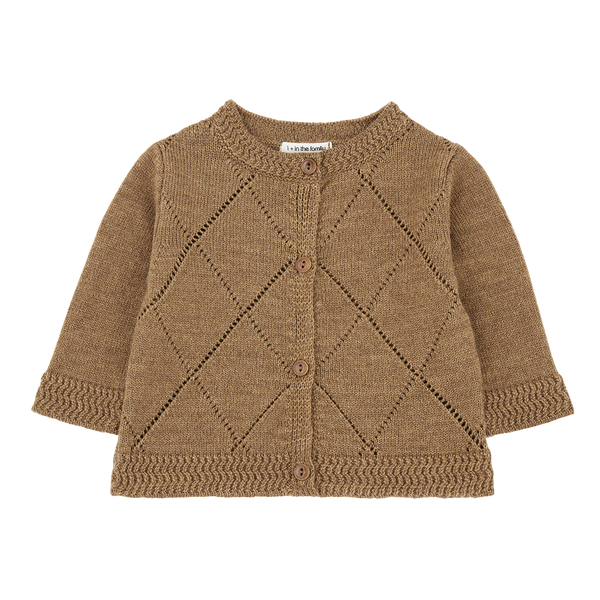 Cardigan in lana Merino NANNA| 1+ IN THE FAMILY | AW25