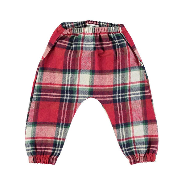 Pantaloni tartan in cotone