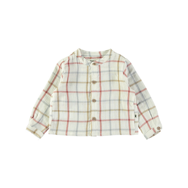 Maglia alla Coreana a Scacchi | PETIT INDI | AW25