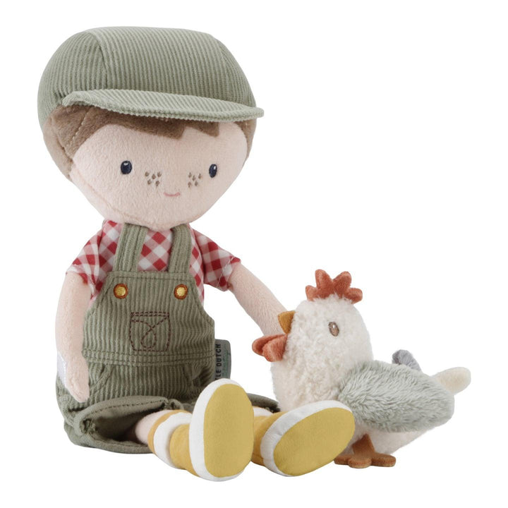 Bambola Little Dutch Jim con pollo - 35cm - Peperi Bimbi - Moda bambini da 0 a 6 anni