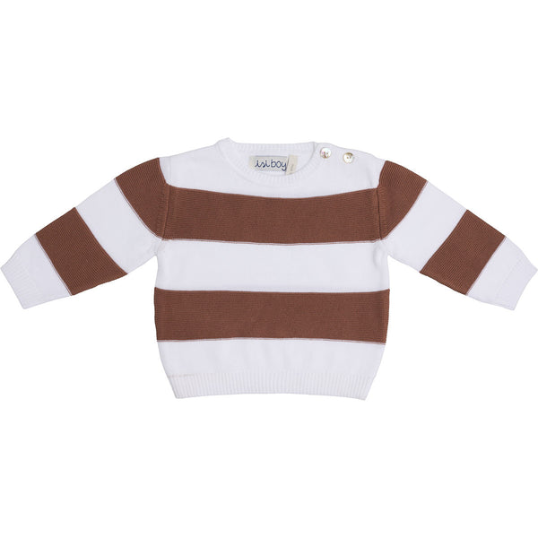 Pullover bimbo in cotone a righe | MALVI